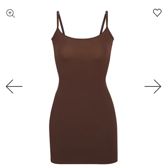 SKIMS | Dresses | Skims Chocolate Brown Strappy Dress | Poshmark